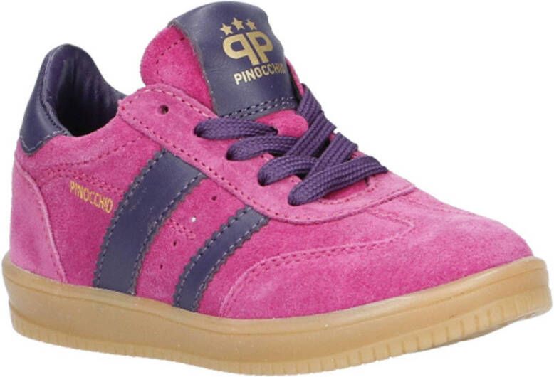 Pinocchio suède sneakers roze