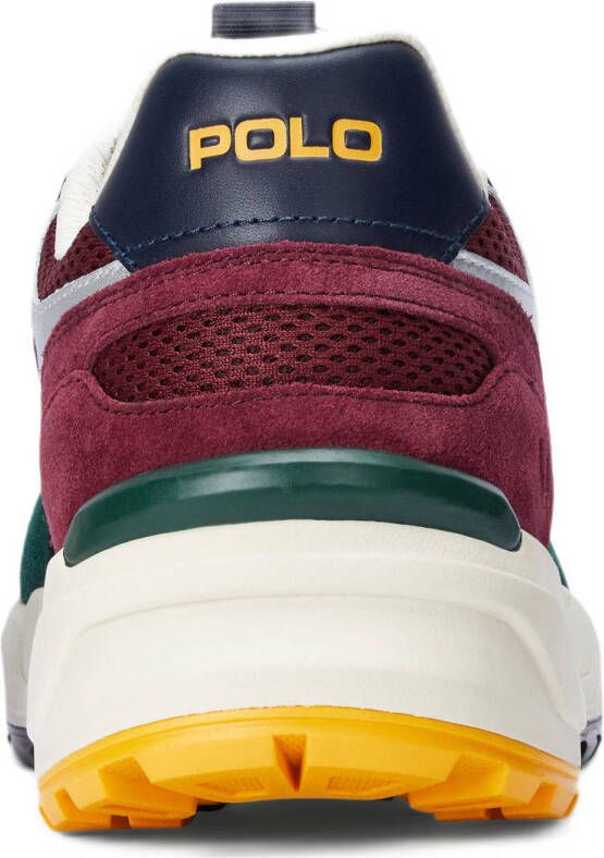 POLO Ralph Lauren chunky suède sneakers donkergroen