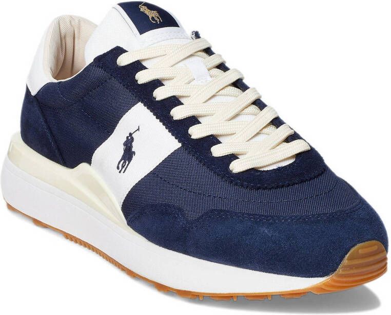 POLO Ralph Lauren Train 89 leren sneakers donkerblauw