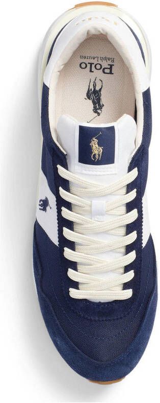 POLO Ralph Lauren Train 89 leren sneakers donkerblauw