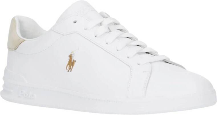 POLO Ralph Lauren leren sneakers wit beige