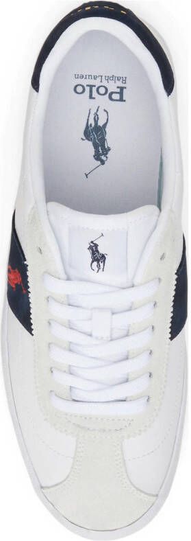 POLO Ralph Lauren leren sneakers wit blauw