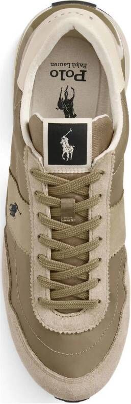 POLO Ralph Lauren Train 89 leren sneakers taupe