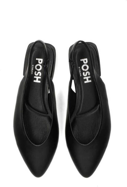 POSH by Poelman Anna slingback loafers zwart