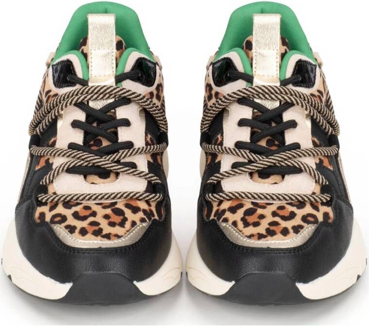 POSH by Poelman Cari chunky sneakers zwart panterprint