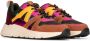 POSH by Poelman CAROCEL Dames Sneakers Bordeaux oranje combinatie - Thumbnail 3