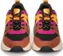 POSH by Poelman CAROCEL Dames Sneakers Bordeaux oranje combinatie - Thumbnail 4