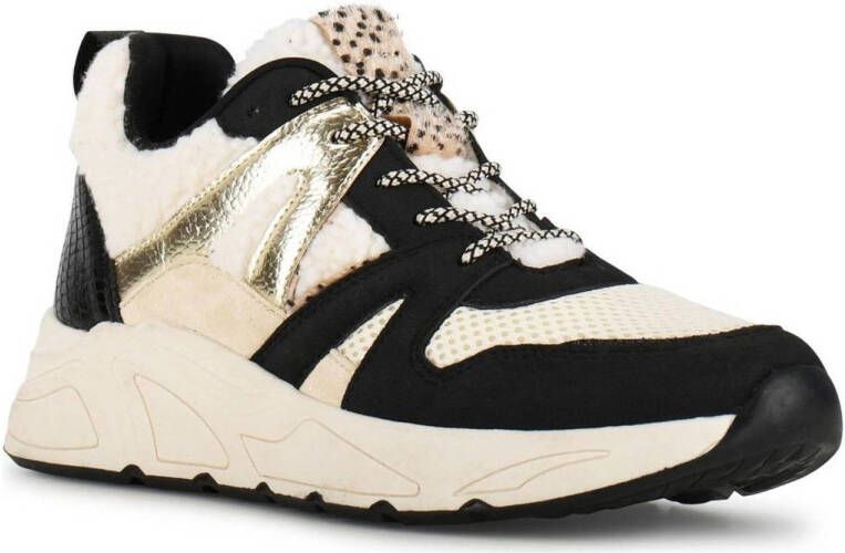 POSH by Poelman chunky sneakers zwart beige