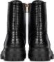 POSH by Poelman Door veterboots met slangenprint zwart - Thumbnail 3