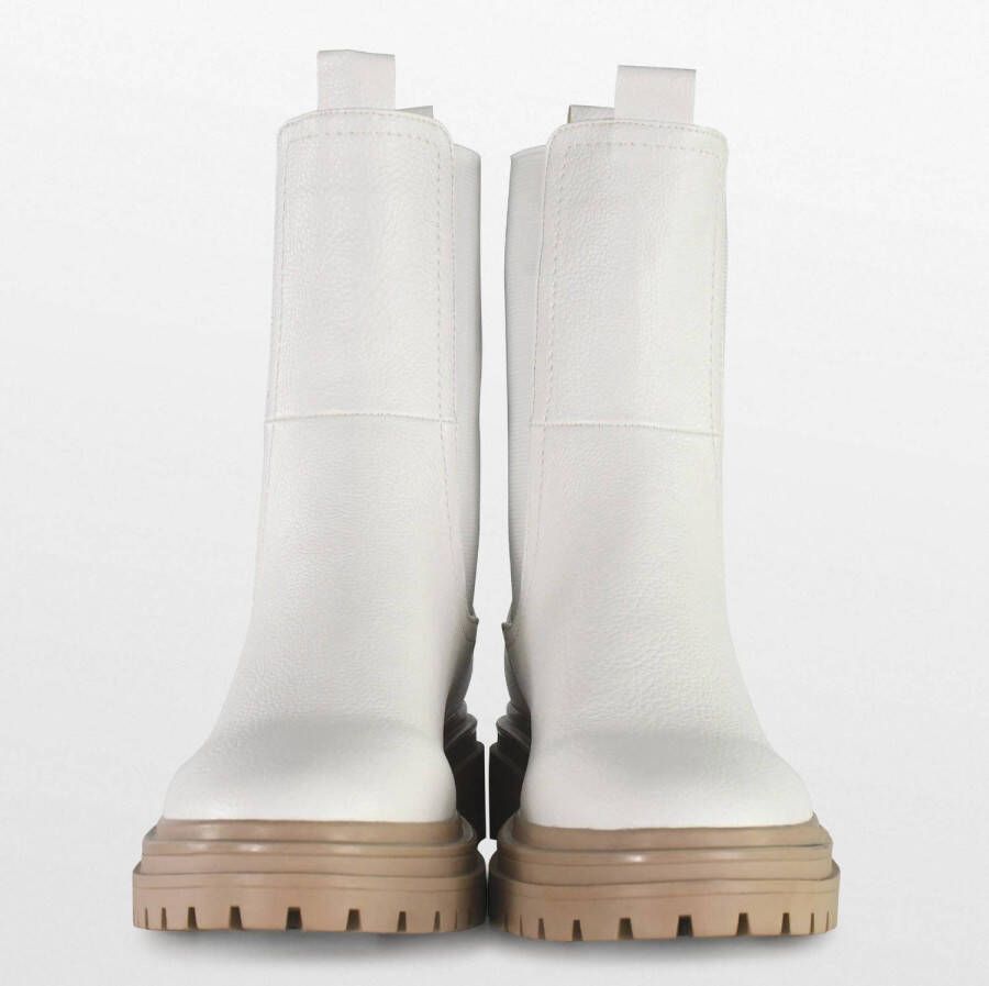 POSH by Poelman Lita chelsea boots off white