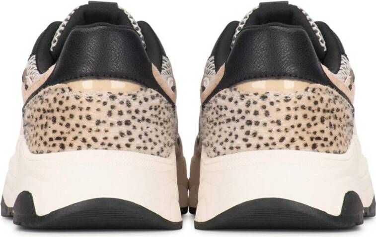 POSH by Poelman Macy chunky sneakers beige zwart