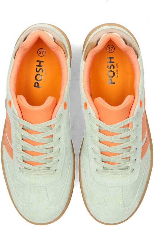 POSH by Poelman Noë sneakers mintgrpoen oranje