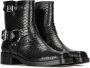 POSH by Poelman Phoebe bikerboots met slangenprint zwart - Thumbnail 2