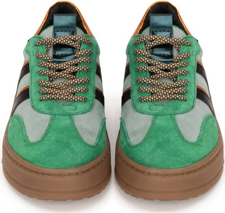 PS Poelman Anemone leren sneakers Anemone groen