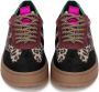 PS Poelman ANEMONE Dames Sneaker Zwart met dierenprint - Thumbnail 3