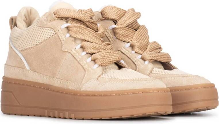 PS Poelman Anemone suède sneakers beige