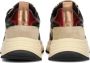 PS Poelman Charu chunky leren sneakers zwart beige - Thumbnail 2