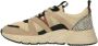 PS Poelman chunky leren sneakers beige zwart Meisjes Leer Meerkleurig 31 - Thumbnail 4