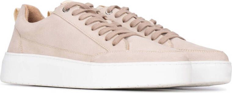 PS Poelman Enzo leren sneakers beige