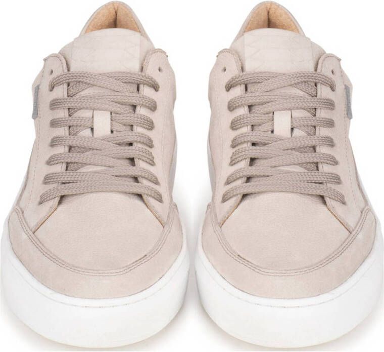 PS Poelman Enzo leren sneakers beige