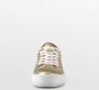 PS Poelman Esquimo Dames 39 Quilted Leren Tennis Sneakers Goud - Thumbnail 3