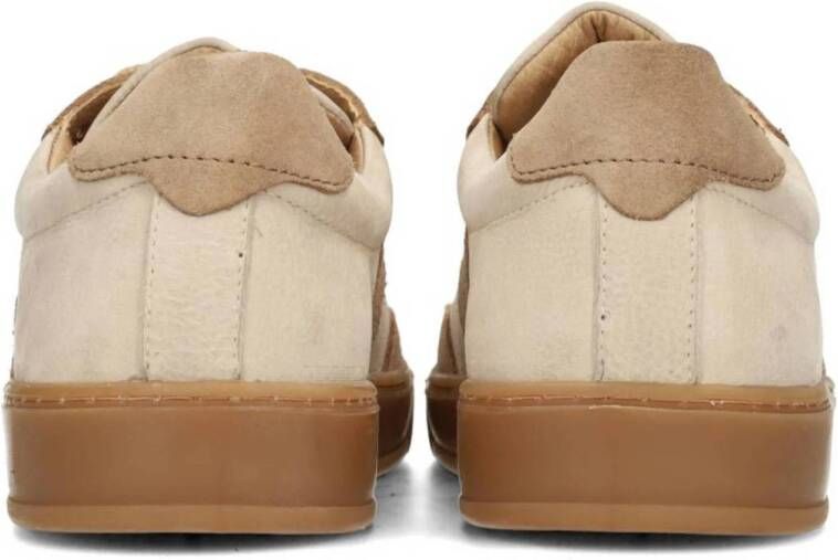 PS Poelman Gregory leren sneakers taupe