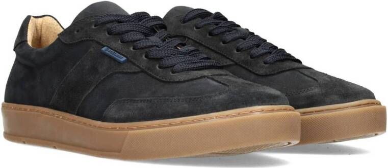 PS Poelman Gregory suède sneakers donkerblauw