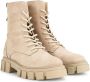 PS Poelman Kim leren veterboots beige - Thumbnail 2