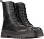 PS Poelman Korio leren veterboots zwart - Thumbnail 3