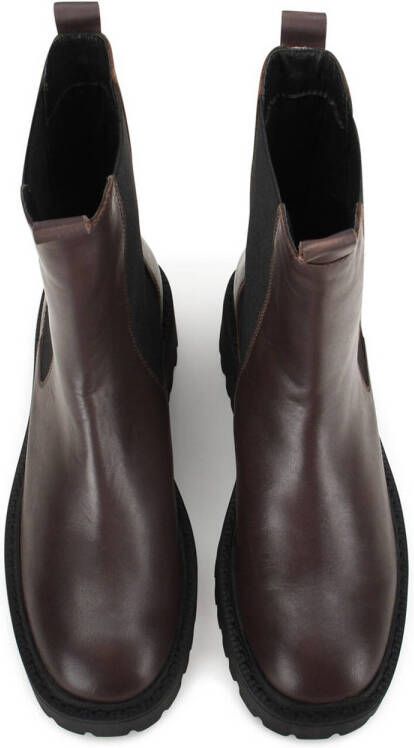 PS Poelman leren chelsea boots zwart