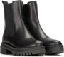 PS Poelman Monk leren chelsea boots zwart Meisjes Leer Effen 31 - Thumbnail 4