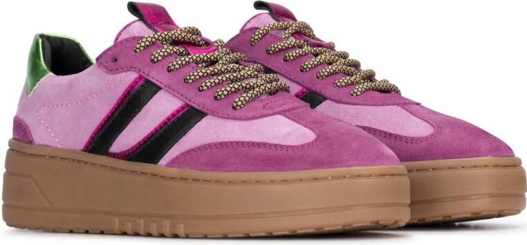 PS Poelman suède sneakers roze