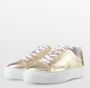 PS Poelman TITULAR Dames Casual Leren Tennis Sneaker Metallic Goud - Thumbnail 2