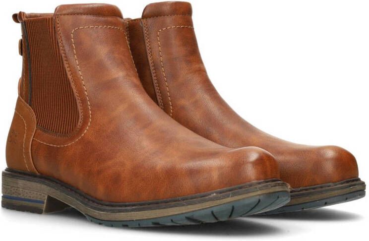 PS Poelman Xavi chelsea boots cognac