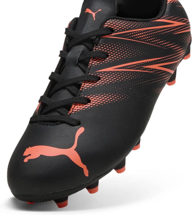 Puma ATTACANTO FG AG Jr Junior voetbalschoenen zwart rood