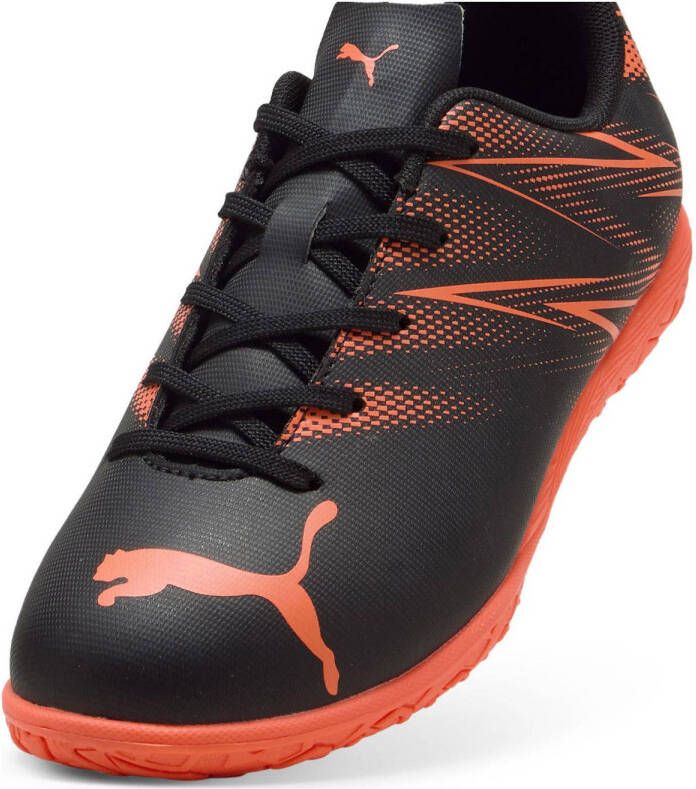 Puma Attacanto IT Jr zaalsportschoenen zwart rood