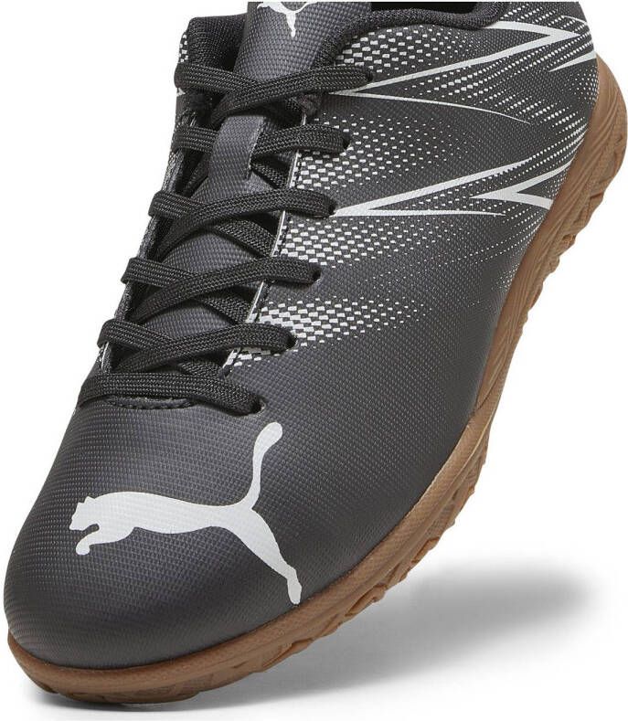 Puma Attacanto IT Jr zaalsportschoenen zwart zilver