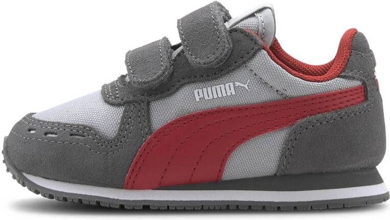 Puma Cabana Racer sneakers grijs donkergrijs rood