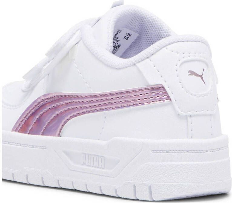 Puma Cali Dream Iridescent V sneakers wit roze