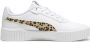 Puma Carina 2.0 Animal sneakers wit beige bruin Meisjes Imitatieleer Dierenprint 35.5 - Thumbnail 4