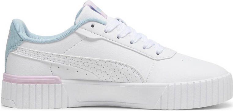 Puma Carina 2.0 Tropical sneakers wit lichtblauw lila