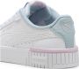 Puma Carina 2.0 Tropical sneakers wit lichtblauw lila Jongens Meisjes Imitatieleer 31 - Thumbnail 4