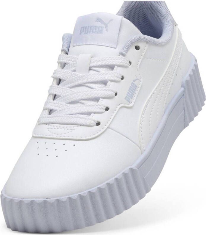 Puma Carina 3.0 Cutie sneakers wit lichtblauw