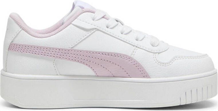 Puma Carina Street leren sneakers wit lila