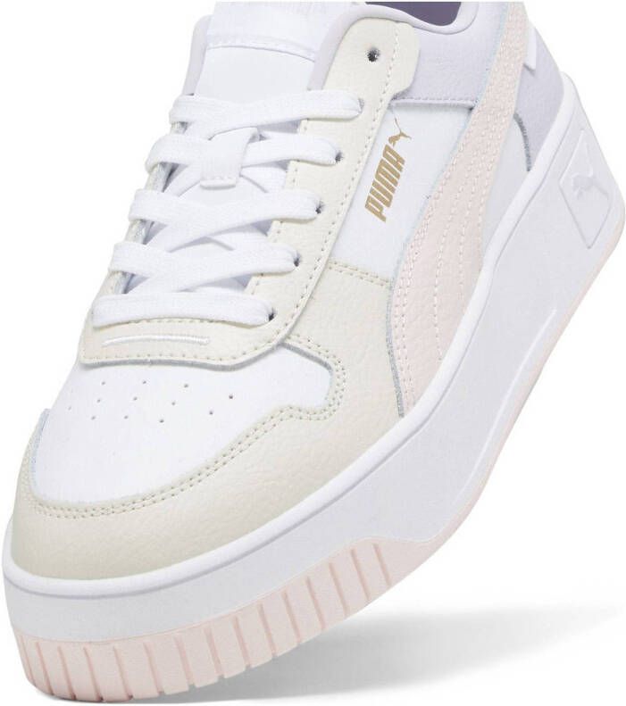 Puma Carina Street sneakers wit geel lila