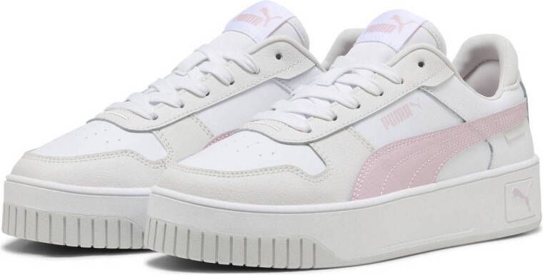 Puma Carina Street sneakers wit roze lichtgrijs