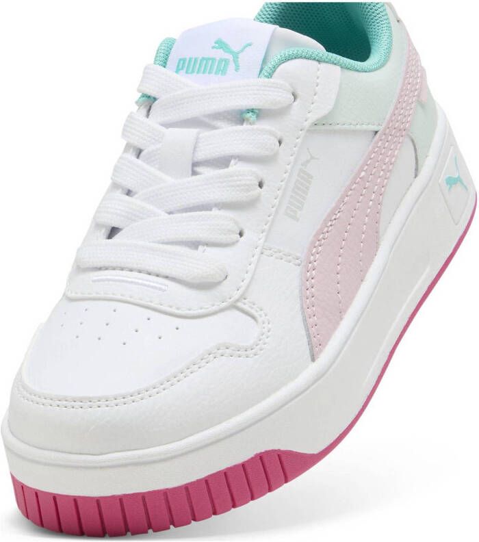 Puma Carina Street sneakers wit roze turquoise