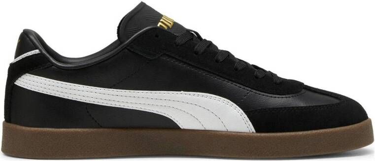 Puma Club II Era sneakers zwart wit goudkleurig