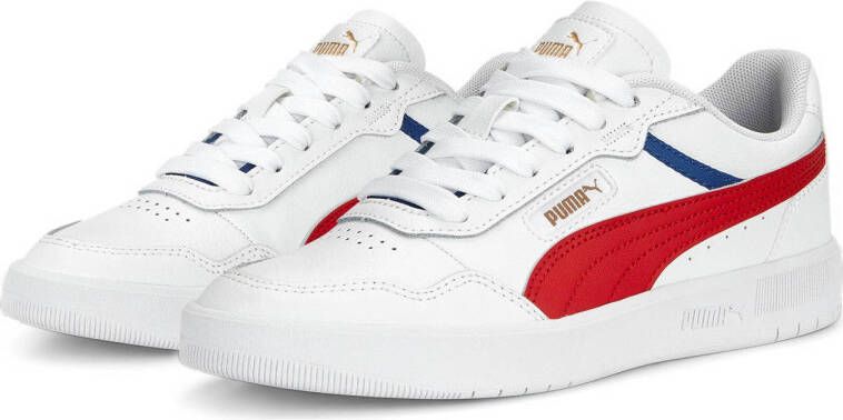 Puma Court Ultra sneakers wit rood blauw