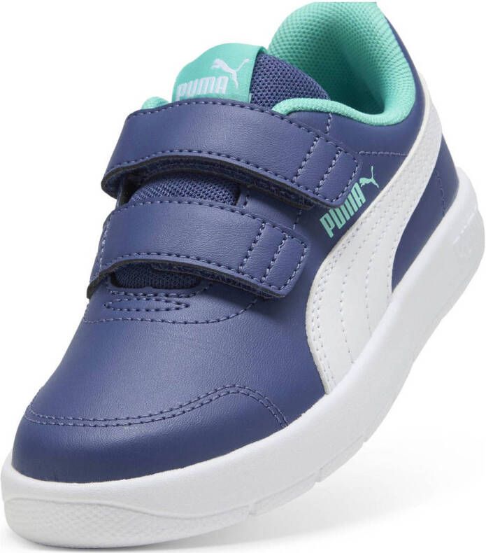 Puma Courtflex V3 V sneakers blauw wit aqua